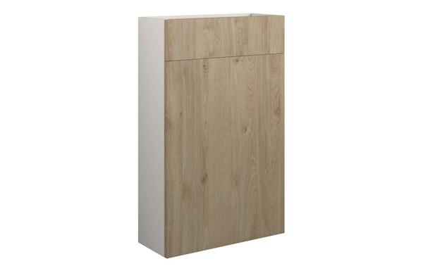Eden 500mm Slim WC Unit - Havana Oak (Grey Cab)